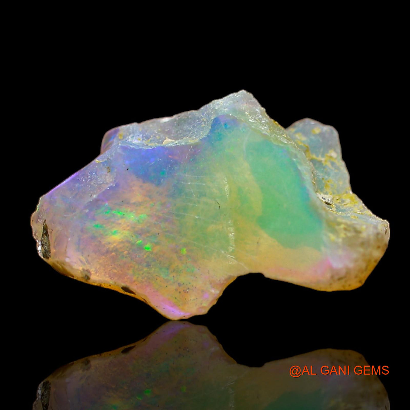 5.00 Cts Natural Ethiopian Fire Opal Loose Gemstone Fancy Rough 18x11x7 mm E-120