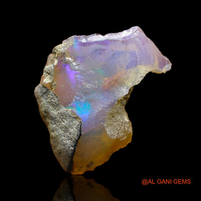 Natural Fire Opal Gemstone 5.00 Cts Loose Fancy Rough From Ethiopia 20x13x7 mm E-121