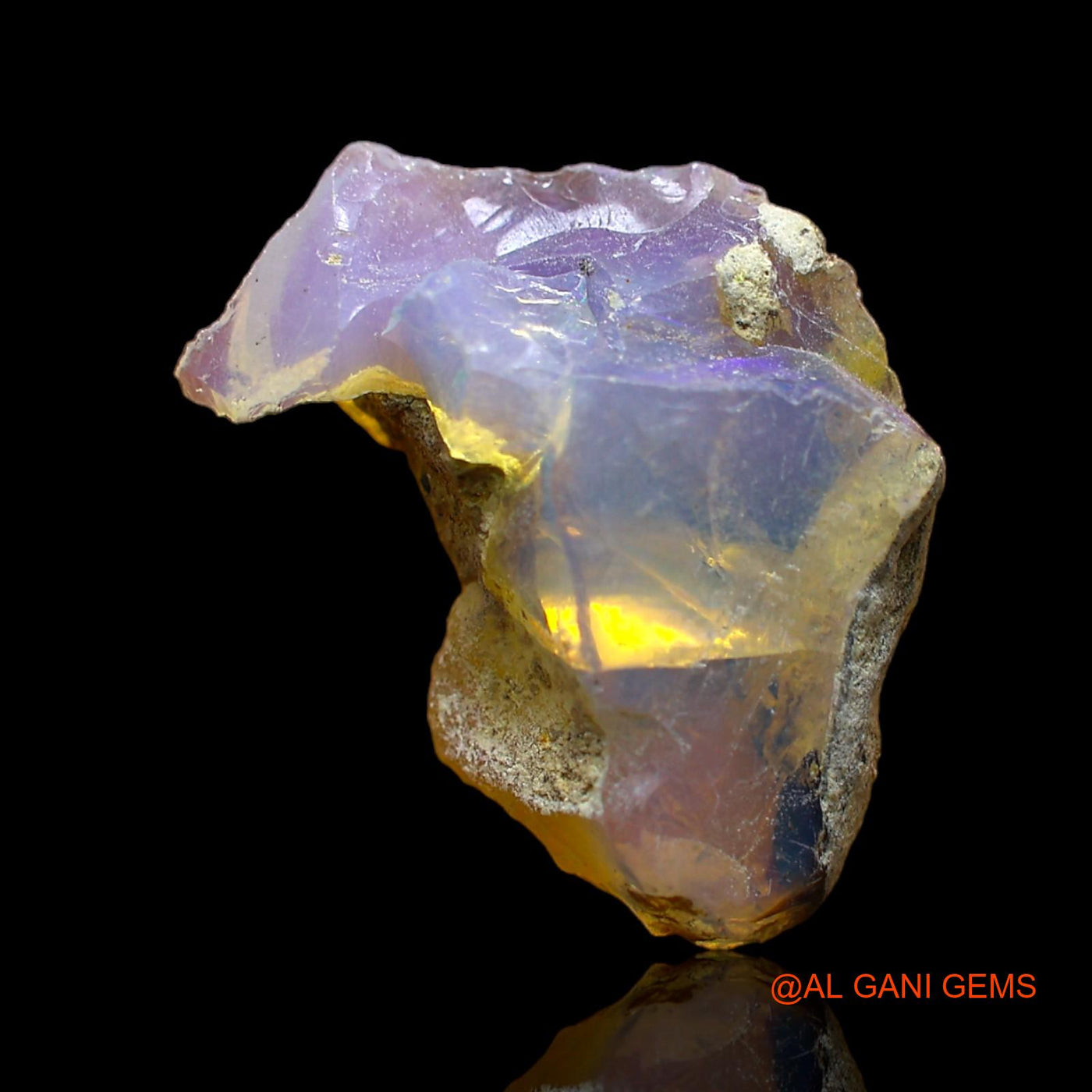 Natural Fire Opal Gemstone 5.00 Cts Loose Fancy Rough From Ethiopia 20x13x7 mm E-121