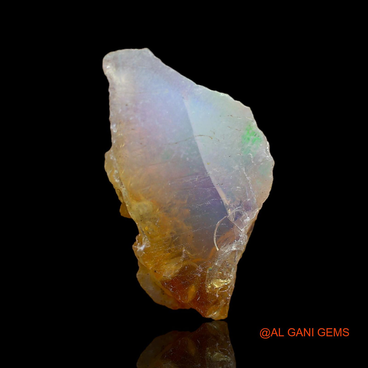 6.00 Cts Unheated Ethiopian Fire Opal Loose Gemstone Fancy Rough Natural 21x11x6 mm E-122