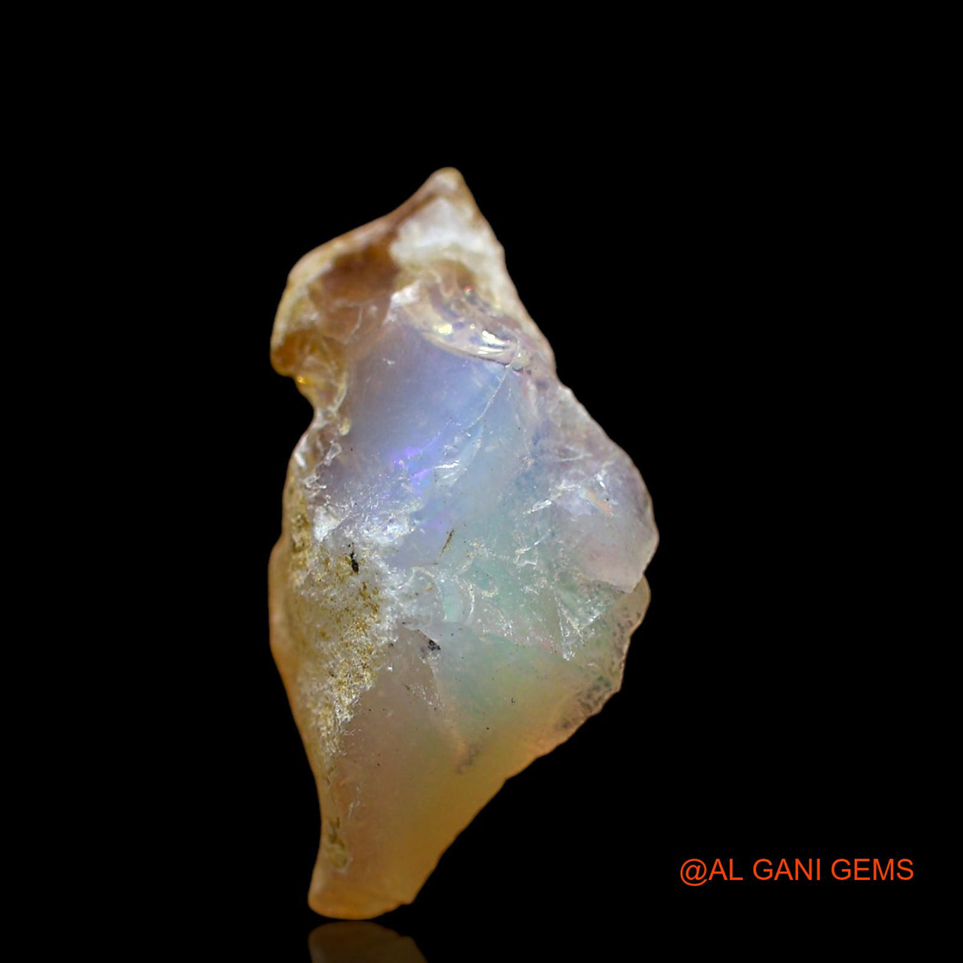 6.00 Cts Unheated Ethiopian Fire Opal Loose Gemstone Fancy Rough Natural 21x11x6 mm E-122