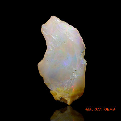 Natural Untreated Fire Opal Loose Gemstone Fancy Rough From Ethiopia 4.00 Cts 21x12x5 mm E-123