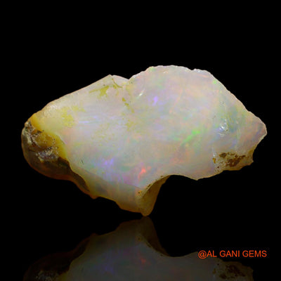 Natural Untreated Fire Opal Loose Gemstone Fancy Rough From Ethiopia 4.00 Cts 21x12x5 mm E-123