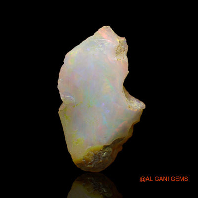 Natural Untreated Fire Opal Loose Gemstone Fancy Rough From Ethiopia 4.00 Cts 21x12x5 mm E-123