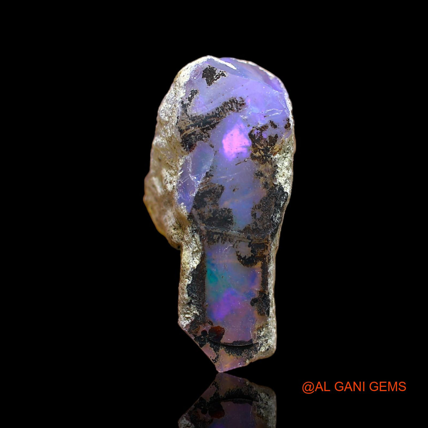 7.00 Cts Unheated Ethiopian Fire Opal Loose Gemstone Fancy Rough Natural 20x9x7 mm E-125