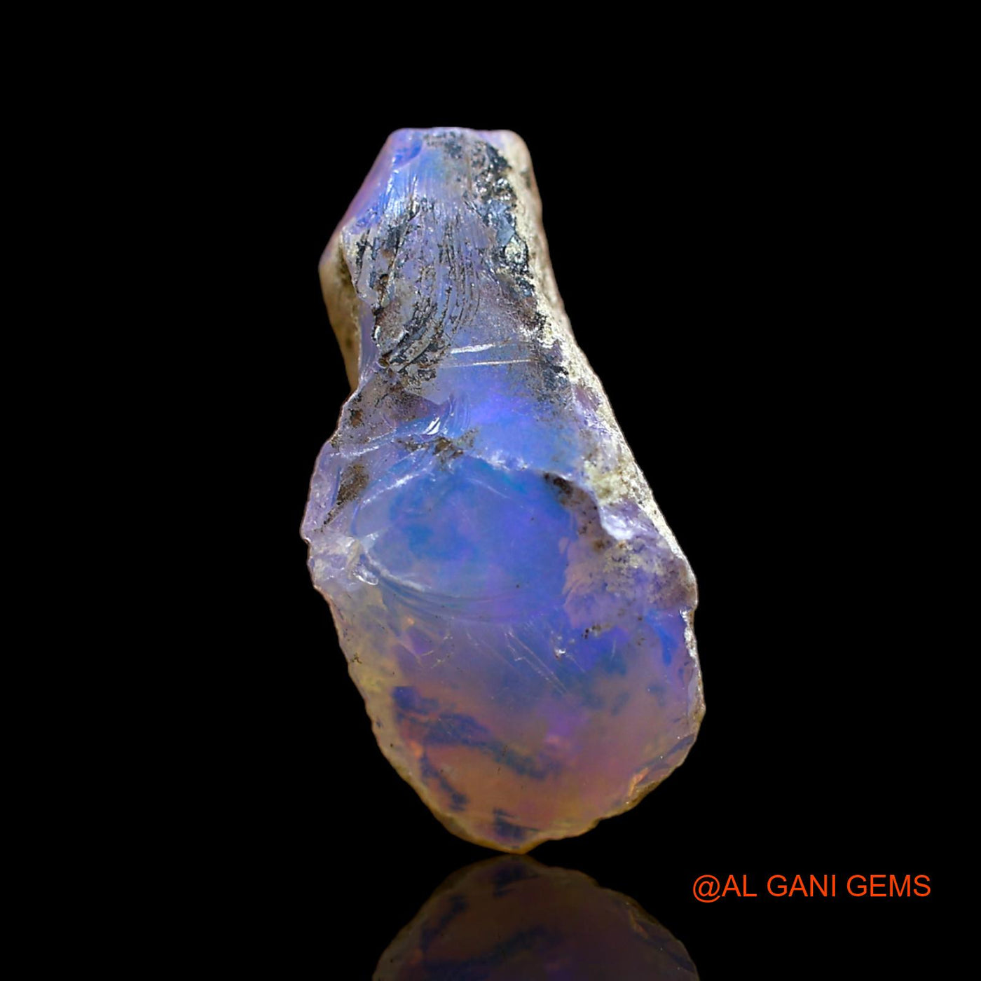7.00 Cts Unheated Ethiopian Fire Opal Loose Gemstone Fancy Rough Natural 20x9x7 mm E-125