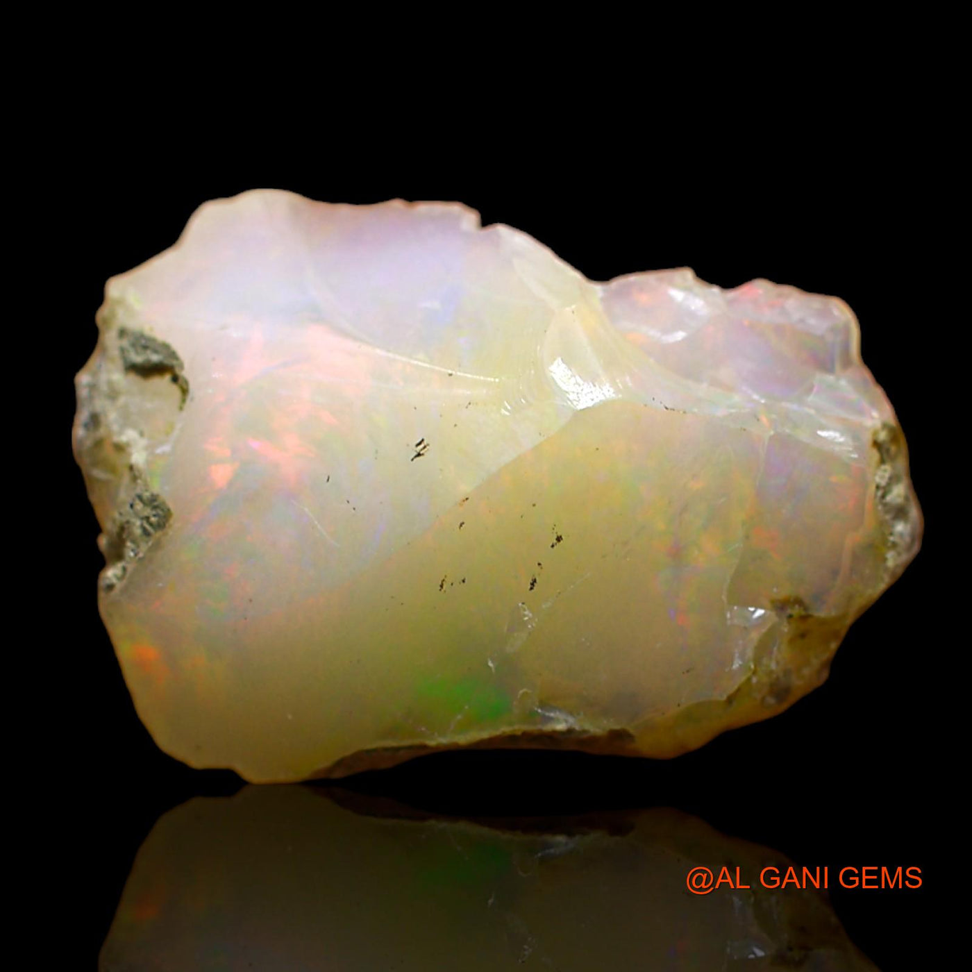 6.00 Cts Unheated Ethiopian Fire Opal Loose Gemstone Fancy Rough Natural 17x11x6 mm E-126