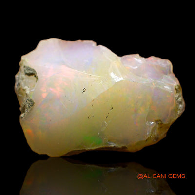 6.00 Cts Unheated Ethiopian Fire Opal Loose Gemstone Fancy Rough Natural 17x11x6 mm E-126