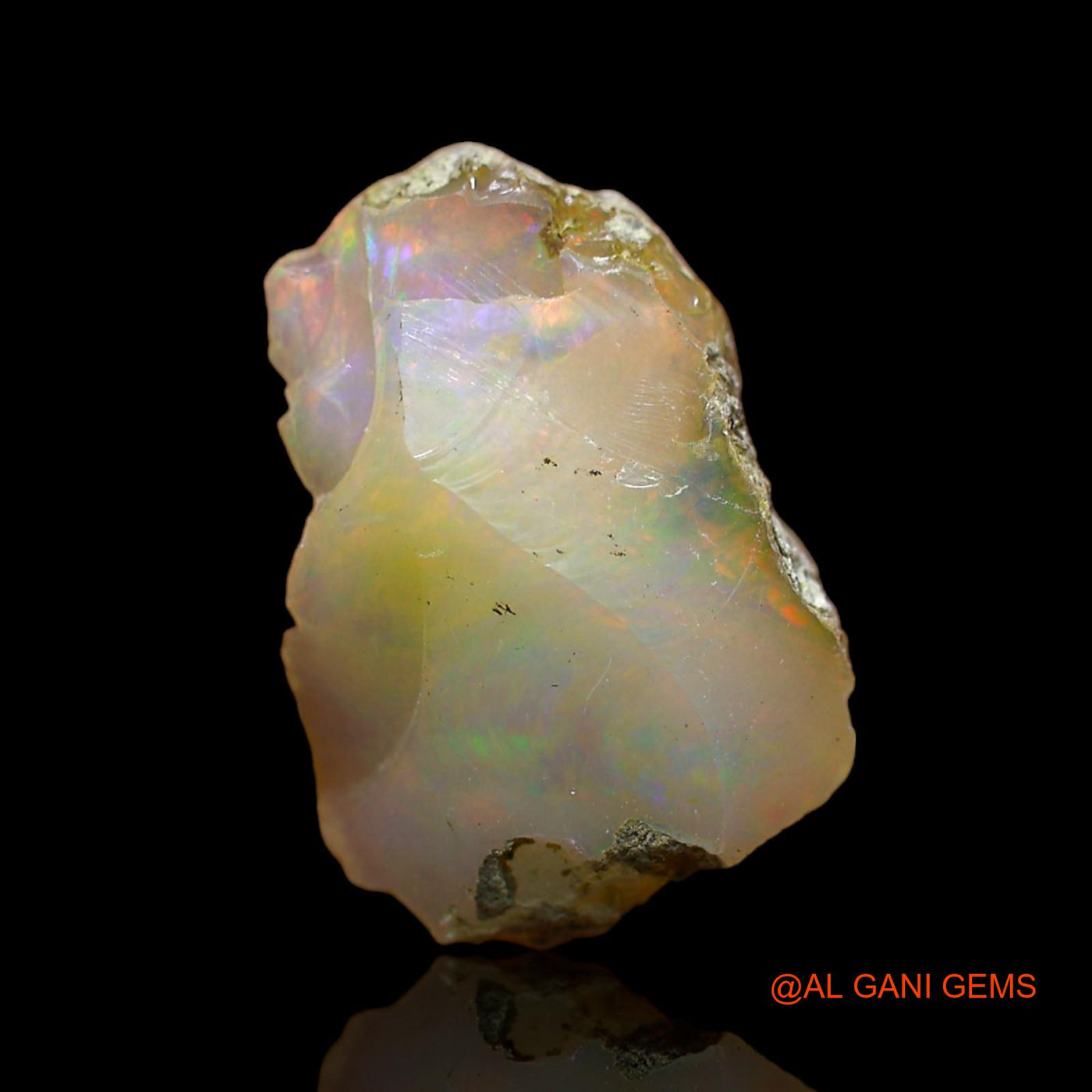 6.00 Cts Unheated Ethiopian Fire Opal Loose Gemstone Fancy Rough Natural 17x11x6 mm E-126