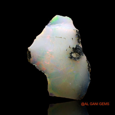Natural Untreated Fire Opal Loose Gemstone Fancy Rough From Ethiopia 5.00 Cts 18x11x7 mm E-127