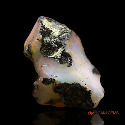Natural Untreated Fire Opal Loose Gemstone Fancy Rough From Ethiopia 5.00 Cts 18x11x7 mm E-127