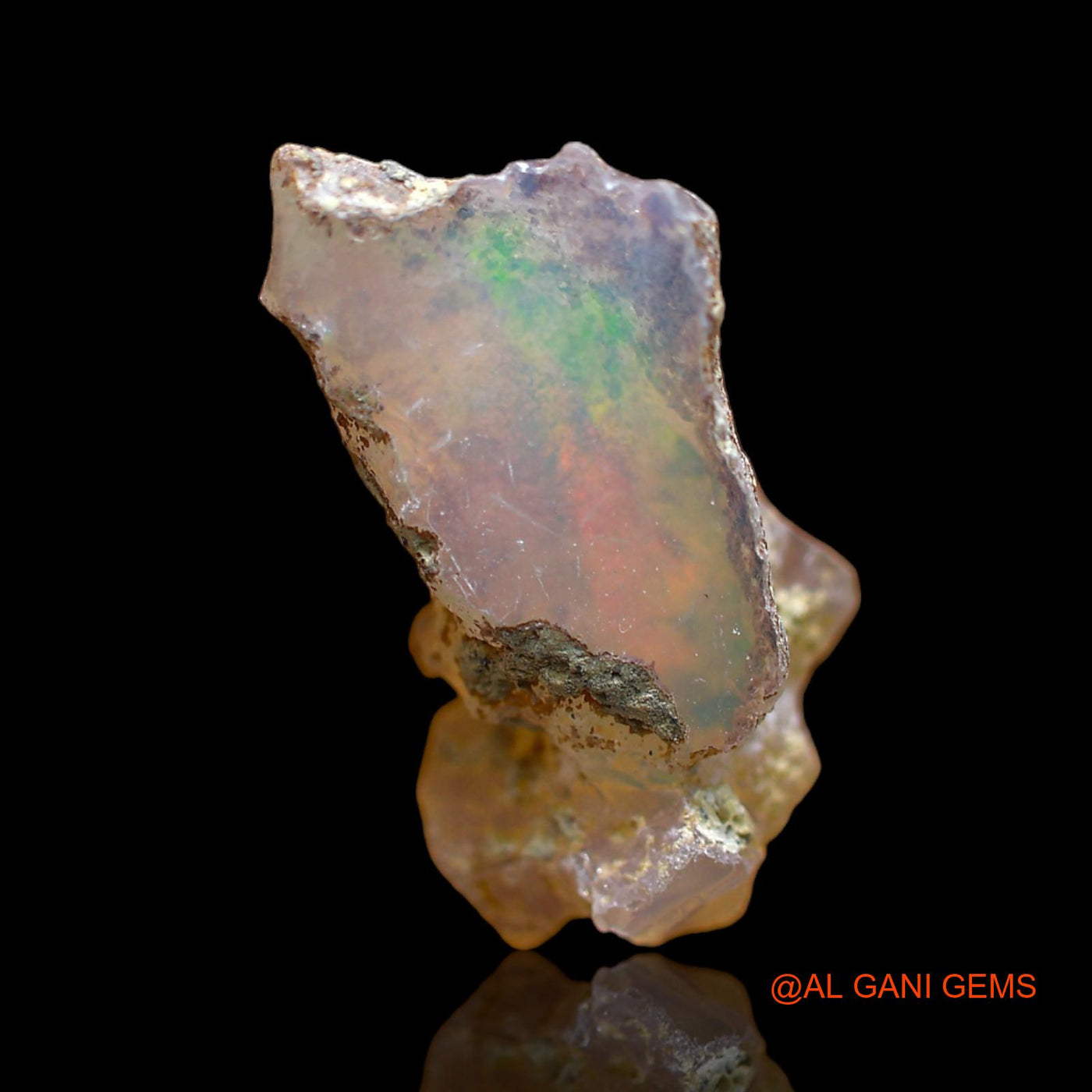 9.00 Cts Natural Ethiopian Fire Opal Loose Gemstone Fancy Rough 10x10x9 mm E-131
