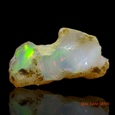8.00 Cts Unheated Ethiopian Fire Opal Loose Gemstone Fancy Rough Natural 20x11x9 mm E-133