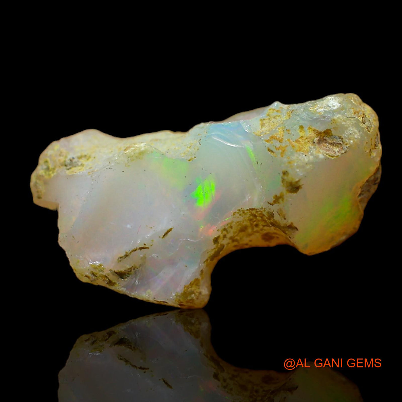 8.00 Cts Unheated Ethiopian Fire Opal Loose Gemstone Fancy Rough Natural 20x11x9 mm E-133