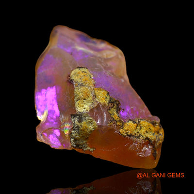 7.00 Cts Natural Ethiopian Fire Opal Loose Gemstone Fancy Rough 21x13x9 mm E-134