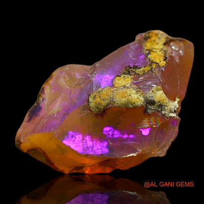 7.00 Cts Natural Ethiopian Fire Opal Loose Gemstone Fancy Rough 21x13x9 mm E-134