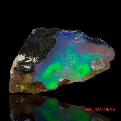 Natural Untreated Fire Opal Loose Gemstone Fancy Rough From Ethiopia 6.00 Cts 19x9x9 mm E-135