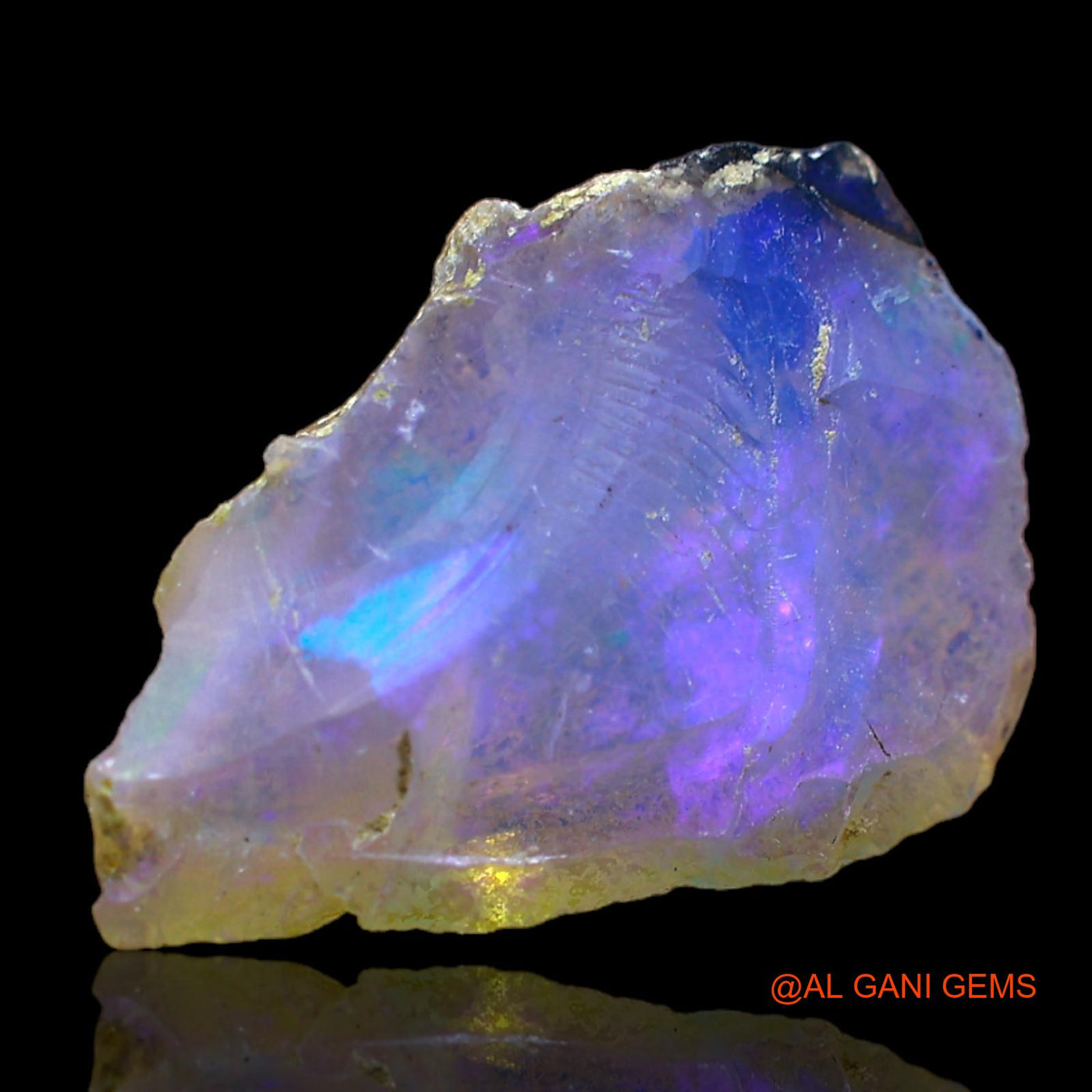 15.00 Cts Natural Ethiopian Fire Opal Fancy Rough Loose Gemstone For Jewelry 17x12x7 mm E-136