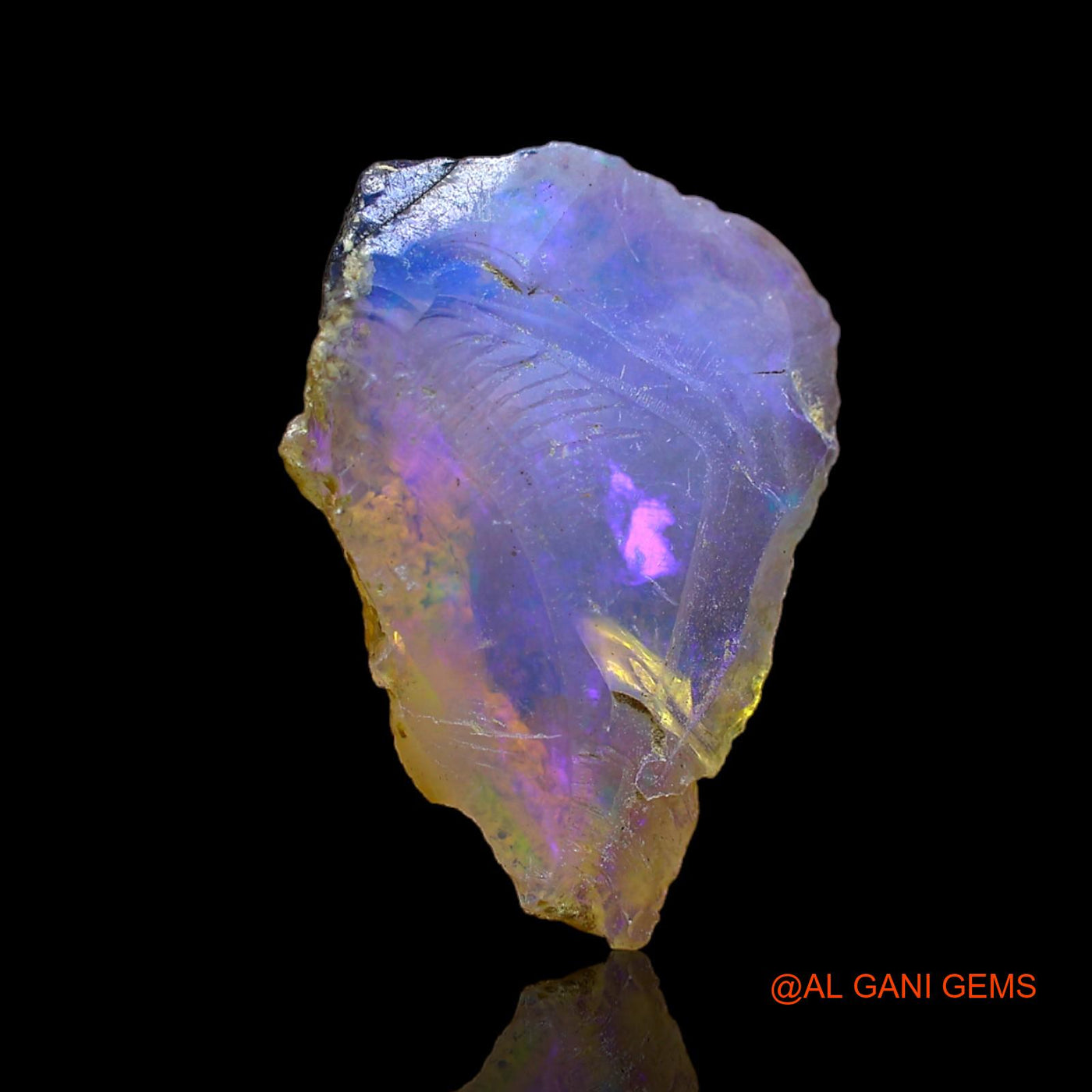 15.00 Cts Natural Ethiopian Fire Opal Fancy Rough Loose Gemstone For Jewelry 17x12x7 mm E-136