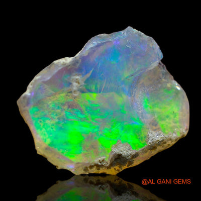 5.00 Cts Unheated Ethiopian Fire Opal Loose Gemstone Fancy Rough Natural 16x13x6 mm E-137