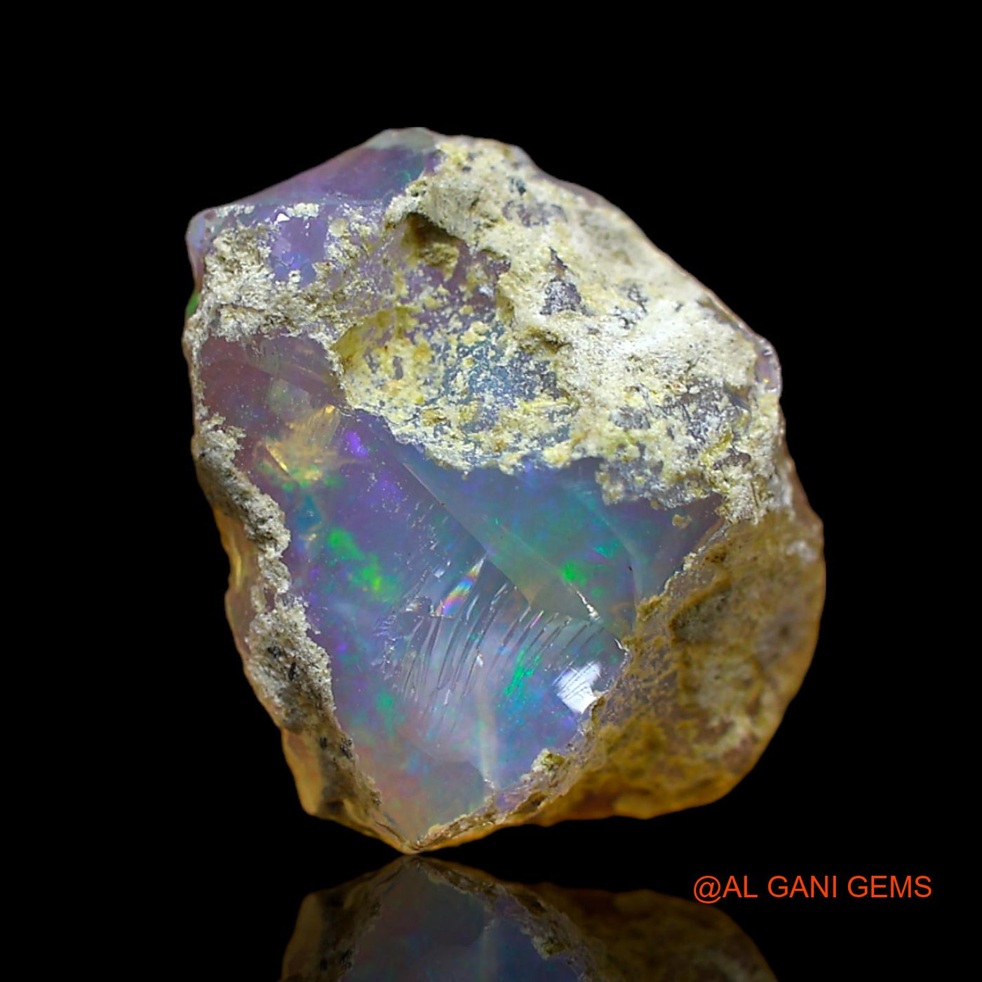 5.00 Cts Unheated Ethiopian Fire Opal Loose Gemstone Fancy Rough Natural 16x13x6 mm E-137