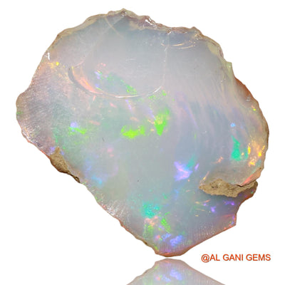 Natural Fire Opal Gemstone 6.00 Cts Loose Fancy Rough From Ethiopia 20x15x3 mm E-13