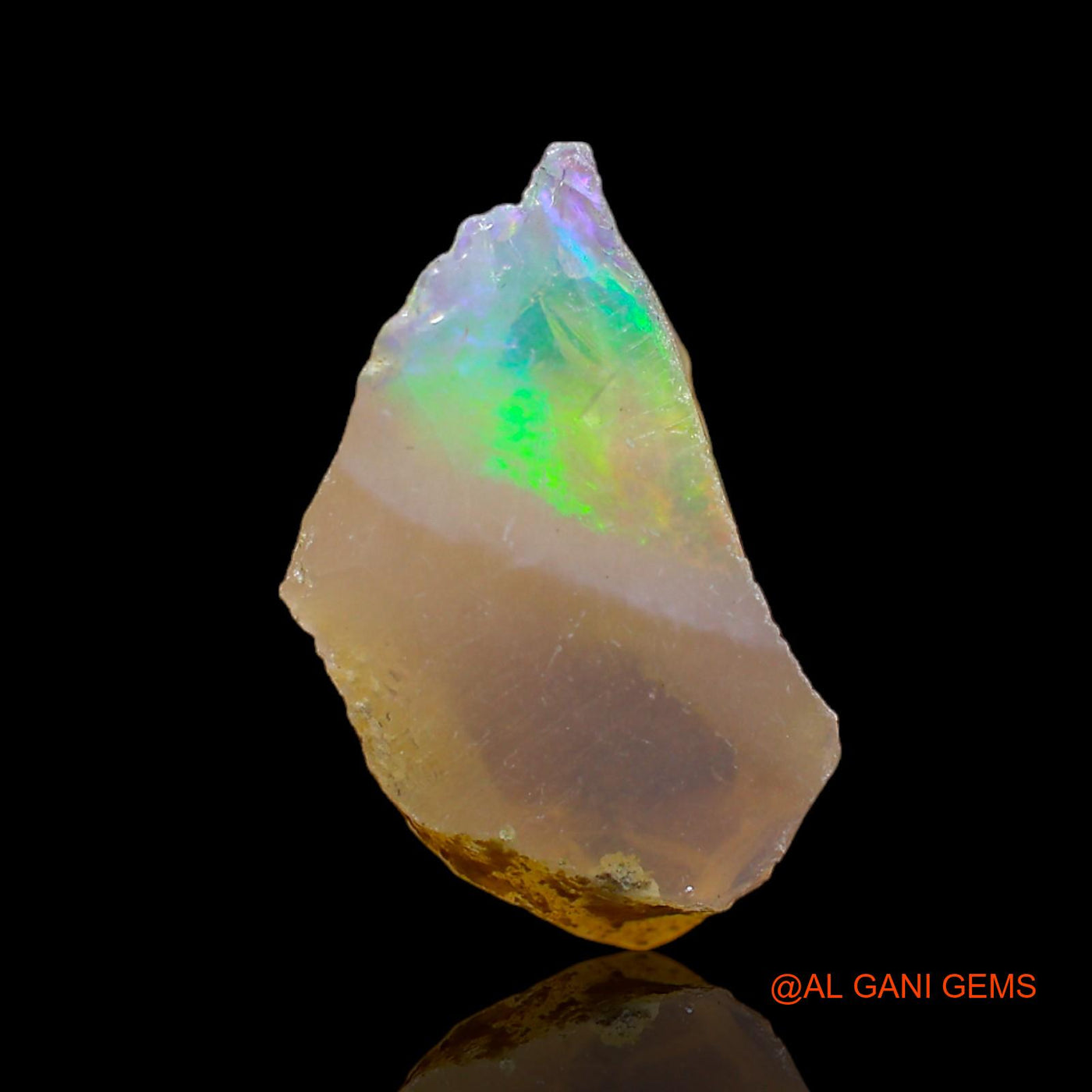 5.00 Cts Natural Ethiopian Fire Opal Loose Gemstone Fancy Rough 18x10x8 mm E-140