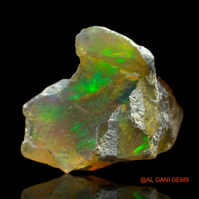 5.00 Cts Unheated Ethiopian Fire Opal Loose Gemstone Fancy Rough Natural 14x13x10 mm E-141
