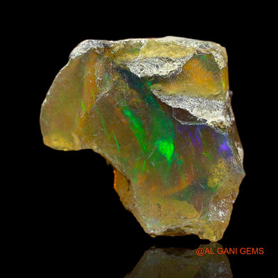 5.00 Cts Unheated Ethiopian Fire Opal Loose Gemstone Fancy Rough Natural 14x13x10 mm E-141