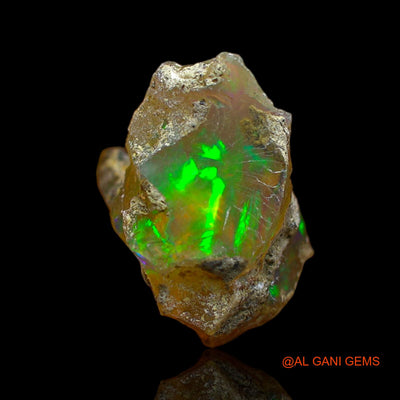 5.00 Cts Unheated Ethiopian Fire Opal Loose Gemstone Fancy Rough Natural 14x13x10 mm E-141