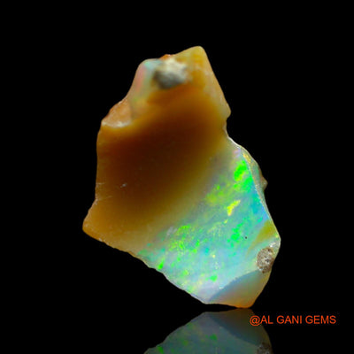 Natural Fire Opal Gemstone 5.00 Cts Loose Fancy Rough From Ethiopia 18x12x10 mm E-142