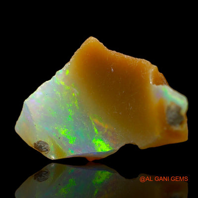 Natural Fire Opal Gemstone 5.00 Cts Loose Fancy Rough From Ethiopia 18x12x10 mm E-142