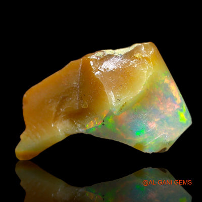 Natural Fire Opal Gemstone 5.00 Cts Loose Fancy Rough From Ethiopia 18x12x10 mm E-142