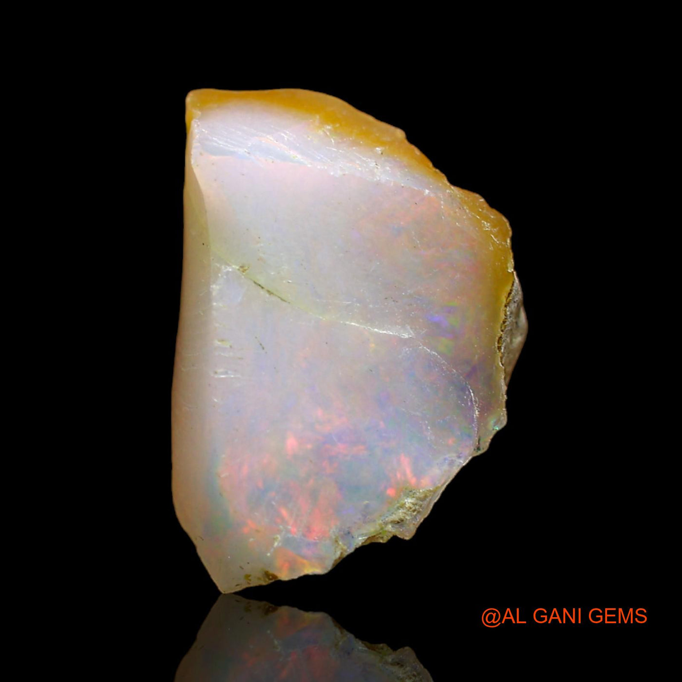 6.00 Cts Natural Ethiopian Fire Opal Fancy Rough Loose Gemstone For Jewelry 17x13x9 mm E-144