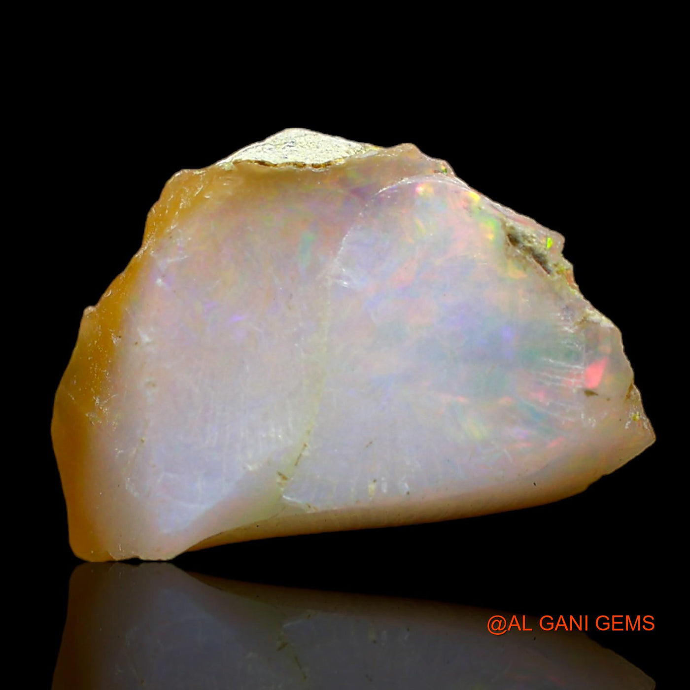 6.00 Cts Natural Ethiopian Fire Opal Fancy Rough Loose Gemstone For Jewelry 17x13x9 mm E-144