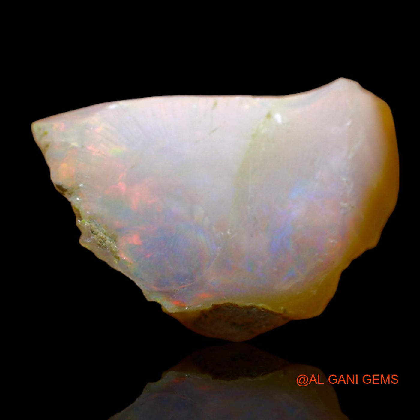 6.00 Cts Natural Ethiopian Fire Opal Fancy Rough Loose Gemstone For Jewelry 17x13x9 mm E-144