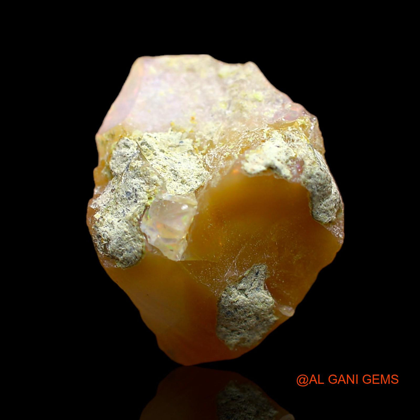 6.00 Cts Natural Ethiopian Fire Opal Fancy Rough Loose Gemstone For Jewelry 17x13x9 mm E-144
