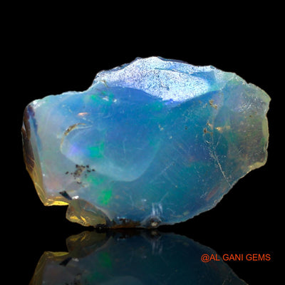 Natural Untreated Fire Opal Loose Gemstone Fancy Rough From Ethiopia 5.00 Cts 16x11x7 mm E-145