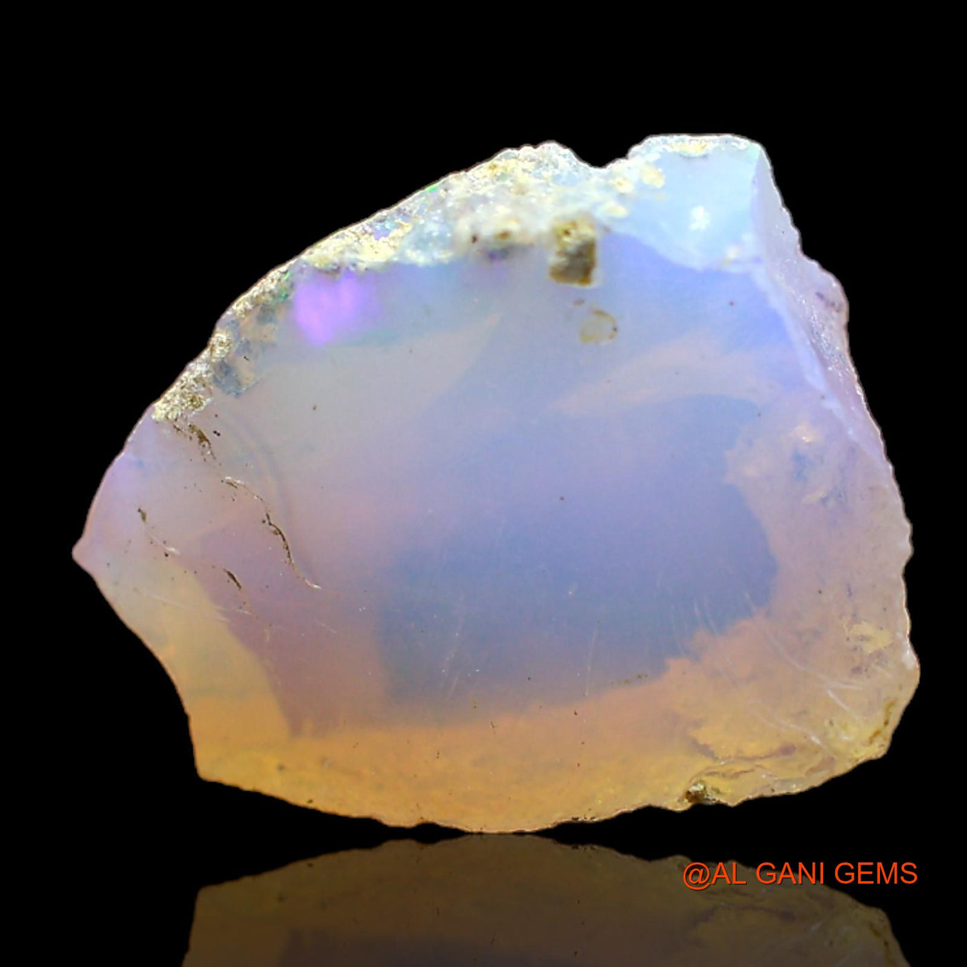 7.00 Cts Natural Ethiopian Fire Opal Fancy Rough Loose Gemstone For Jewelry 15x12x7 mm E-146