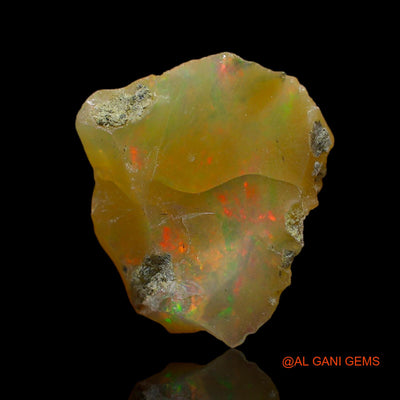 Natural Untreated Fire Opal Loose Gemstone Fancy Rough From Ethiopia 6.00 Cts 15x12x9 mm E-147