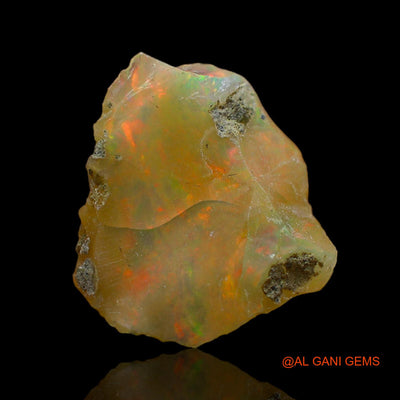 Natural Untreated Fire Opal Loose Gemstone Fancy Rough From Ethiopia 6.00 Cts 15x12x9 mm E-147