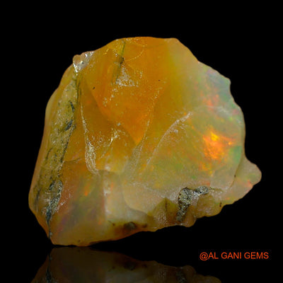 Natural Untreated Fire Opal Loose Gemstone Fancy Rough From Ethiopia 6.00 Cts 15x12x9 mm E-147
