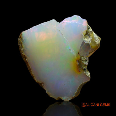 Natural Fire Opal Gemstone 6.00 Cts Loose Fancy Rough From Ethiopia 14x14x6 mm E-148