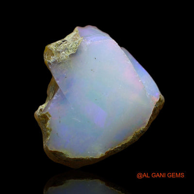 Natural Fire Opal Gemstone 6.00 Cts Loose Fancy Rough From Ethiopia 14x14x6 mm E-148