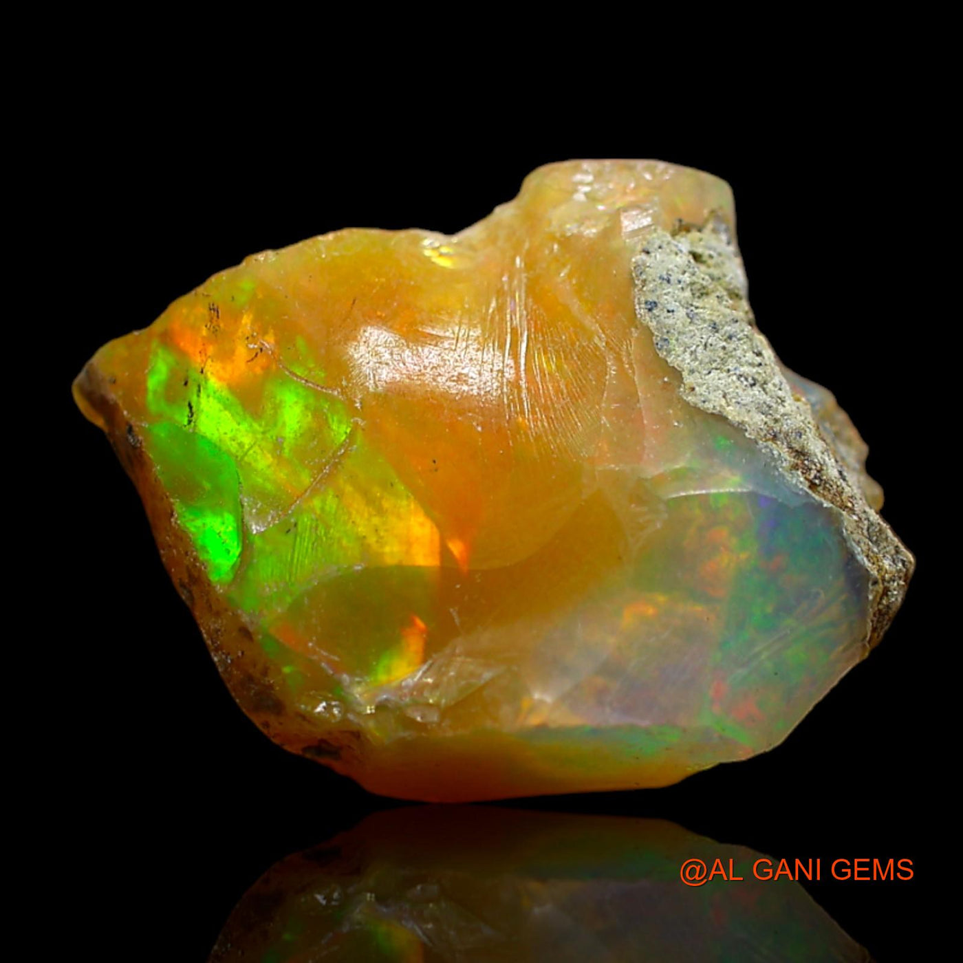 5.00 Cts Unheated Ethiopian Fire Opal Loose Gemstone Fancy Rough Natural 16x12x6 mm E-149