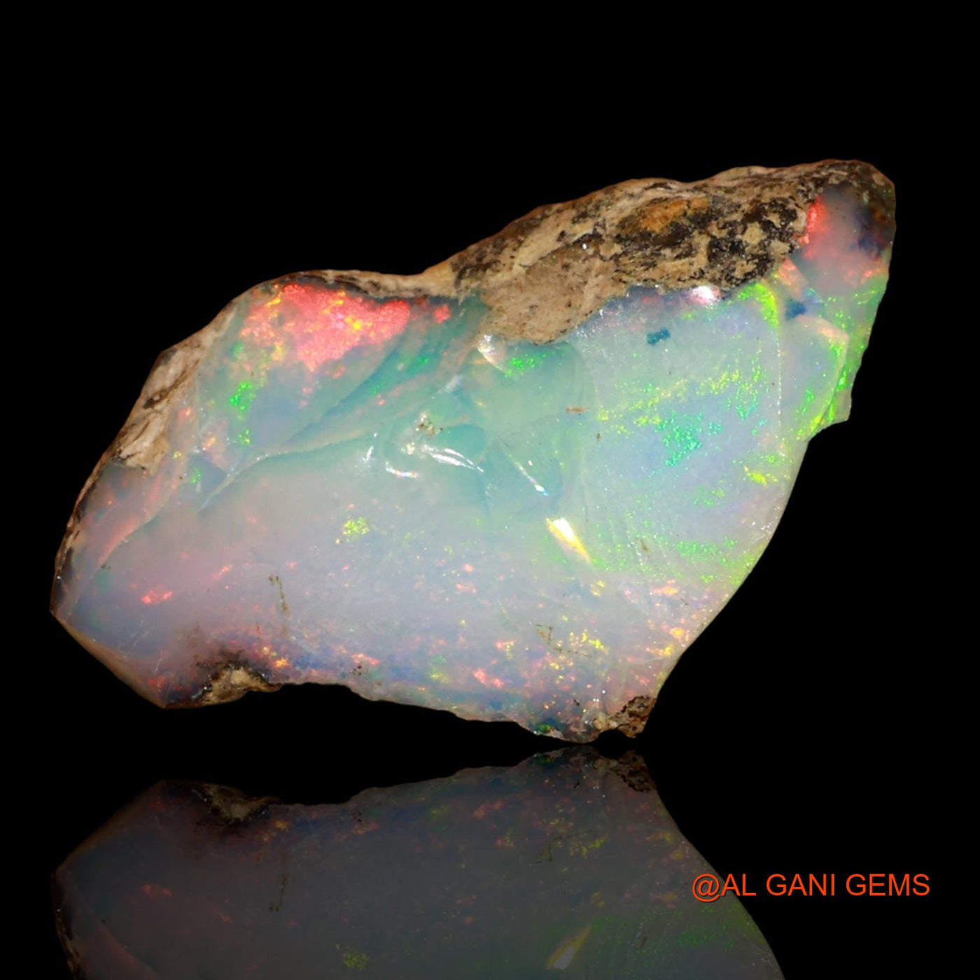7.00 Cts Natural Ethiopian Fire Opal Loose Gemstone Fancy Rough 20x10x9 mm E-14