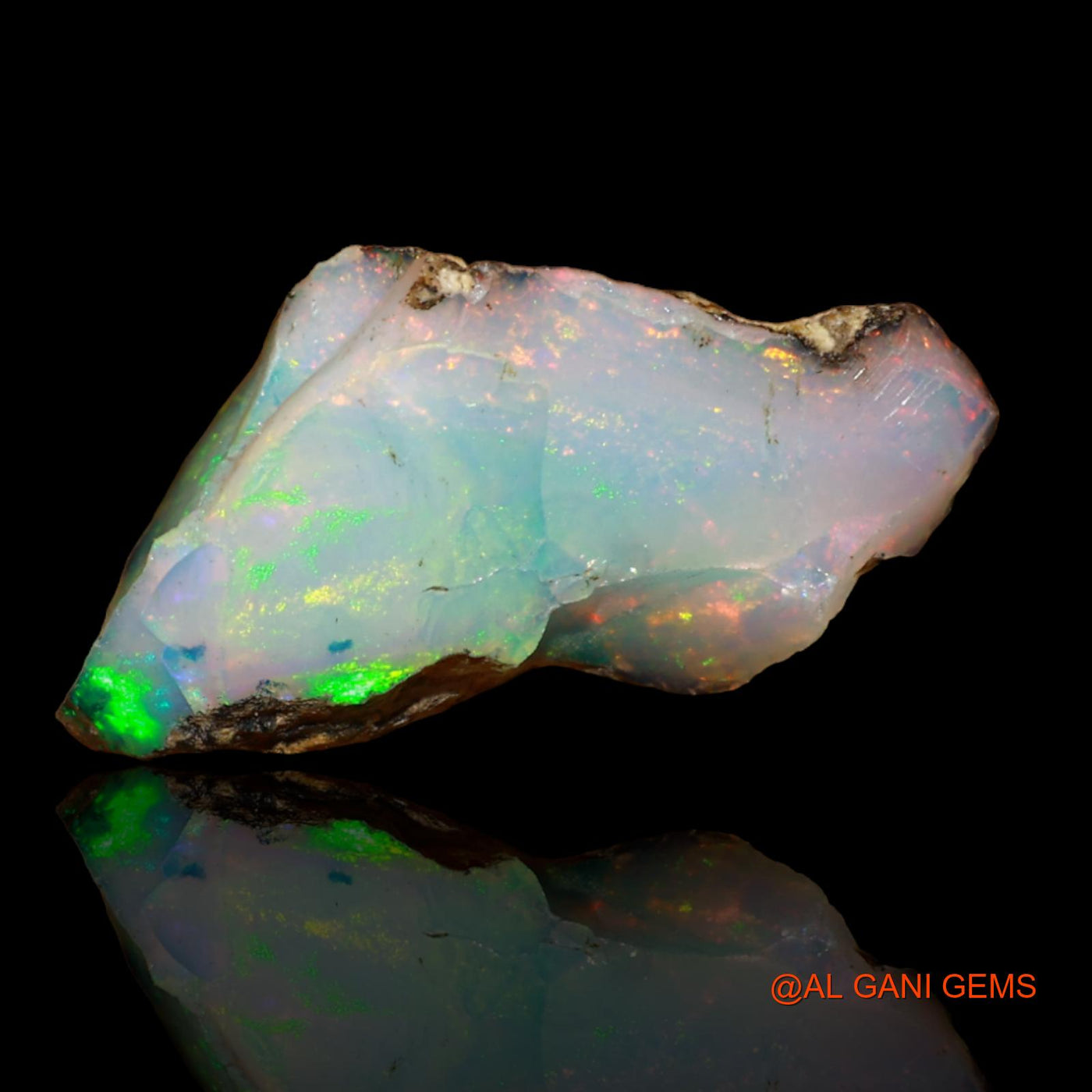 7.00 Cts Natural Ethiopian Fire Opal Loose Gemstone Fancy Rough 20x10x9 mm E-14