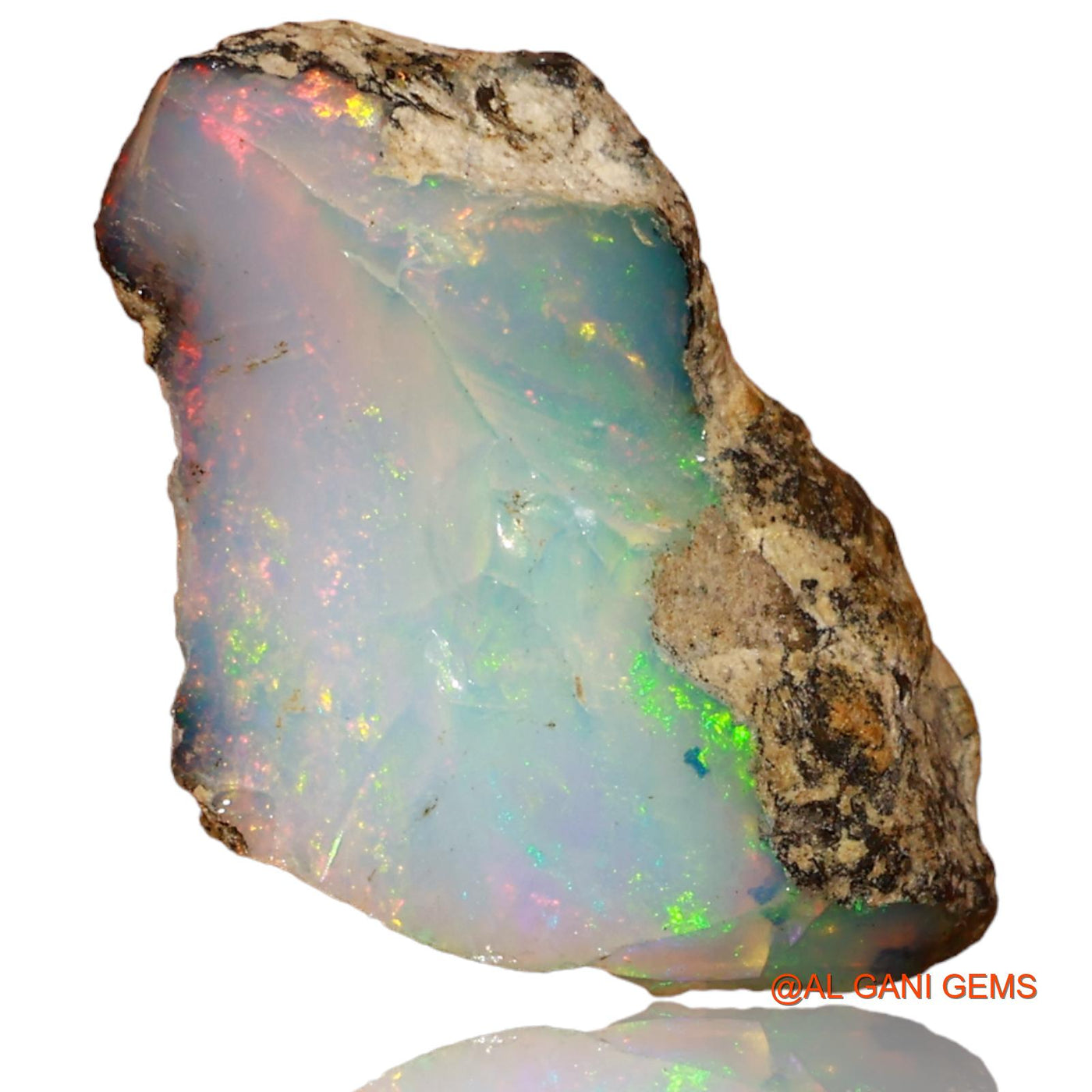 7.00 Cts Natural Ethiopian Fire Opal Loose Gemstone Fancy Rough 20x10x9 mm E-14