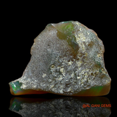 Natural Untreated Fire Opal Loose Gemstone Fancy Rough From Ethiopia 5.00 Cts 15x11x7 mm E-152