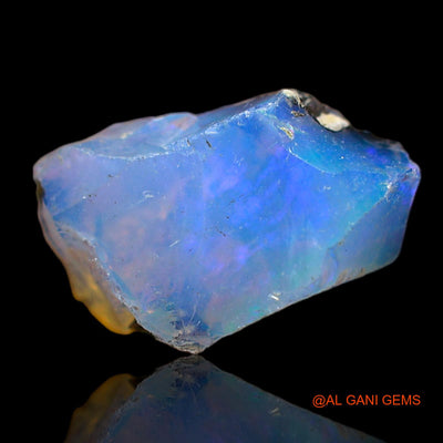 5.00 Cts Natural Ethiopian Fire Opal Loose Gemstone Fancy Rough 16x9x8 mm E-153